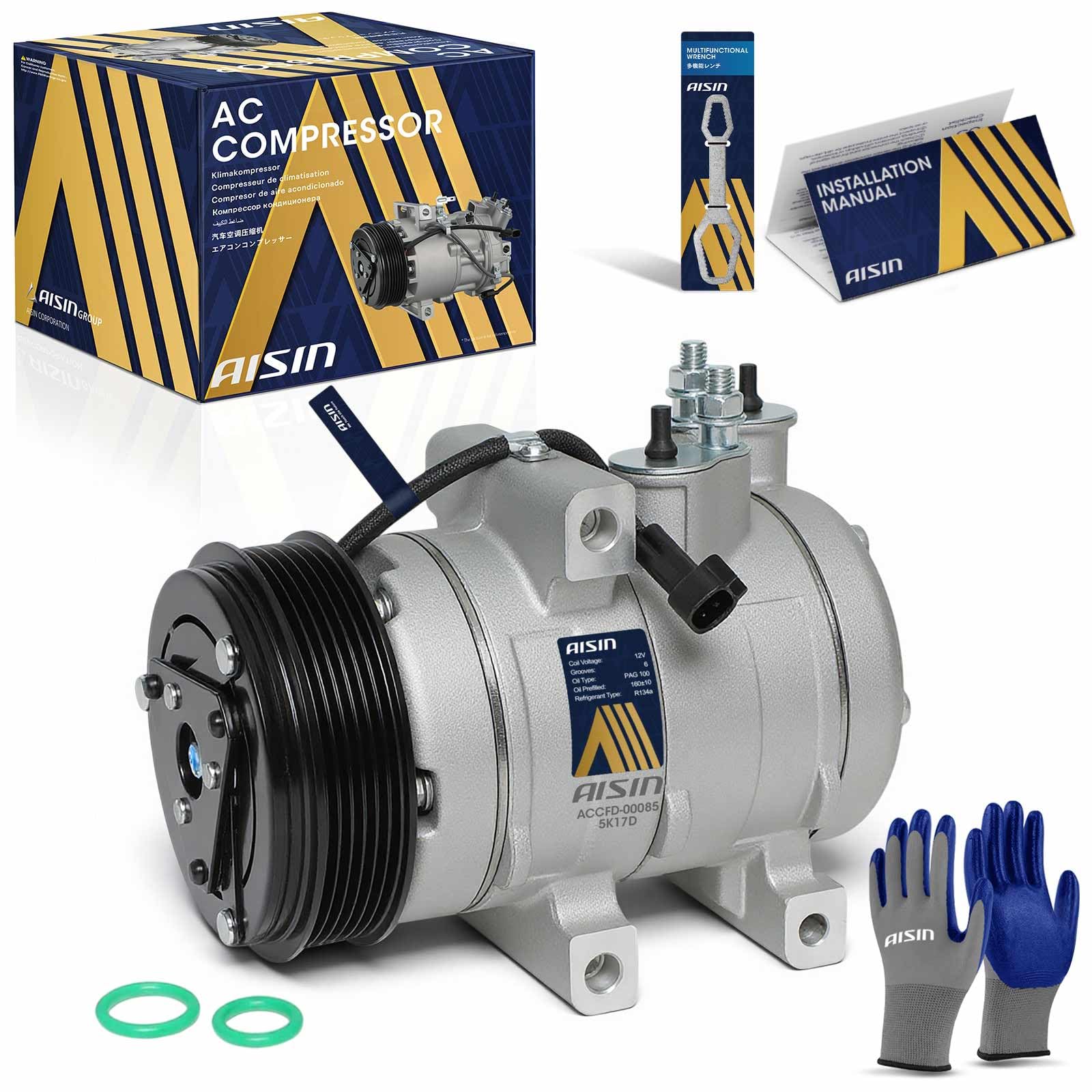 Amazon.com: AISIN AFTERMARKET ACCFD-00085 Air Conditioner AC